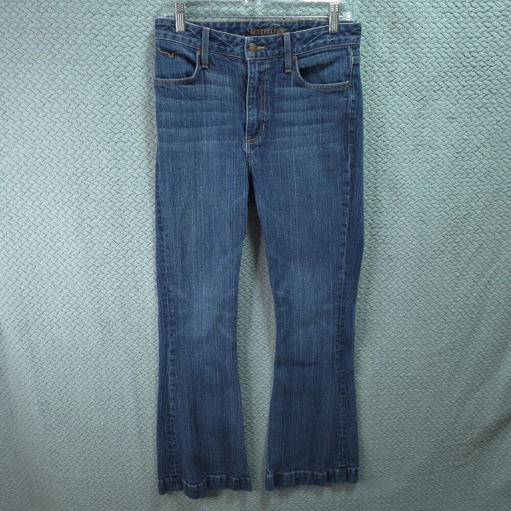 Kimes Ranch Jennifer Jeans Women Trouser 6 (30x31)Blue Flare Leg Rodeo Western